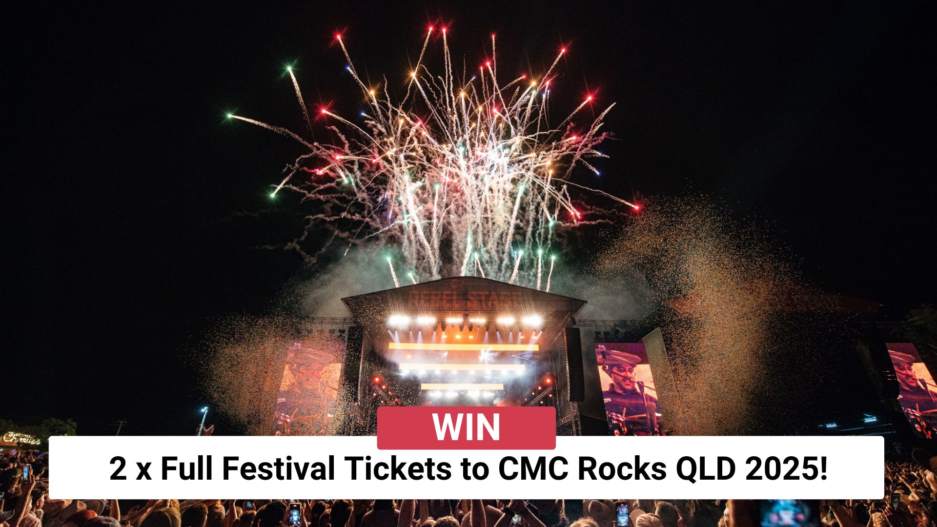 Win two Full Festival Tickets to CMC Rocks QLD 2025!