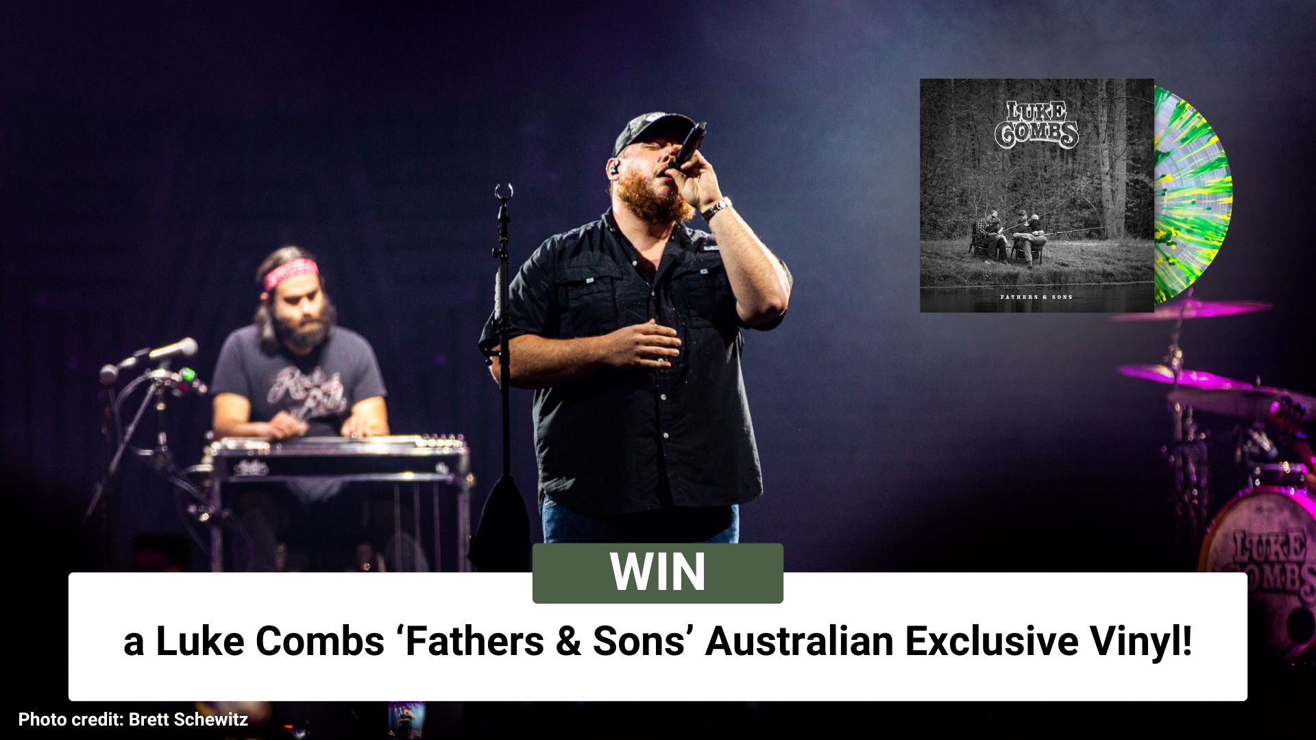 Win a Luke Combs 'Fathers & Sons' Australian Exclusive Vinyl!